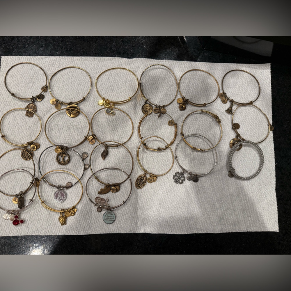 Alex and Ani Gold and Silver Charm Bracelets